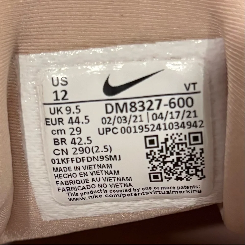 Nike Air VaporMax Plus Pink Oxford DM8327-600 Lace Up Sneakers Women’s Size 12 - Picture 11 of 11